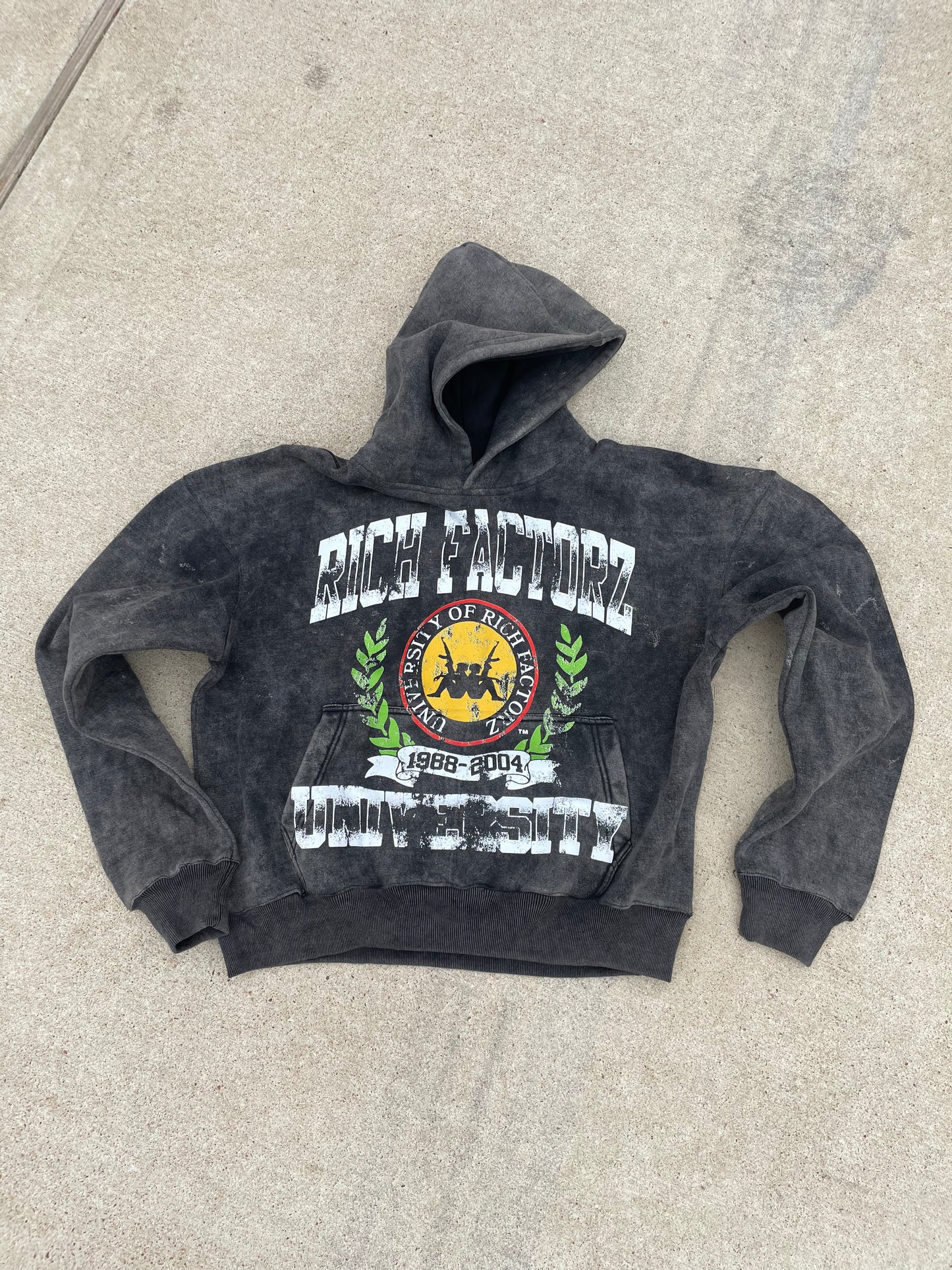 Acid Washed University Hoodie