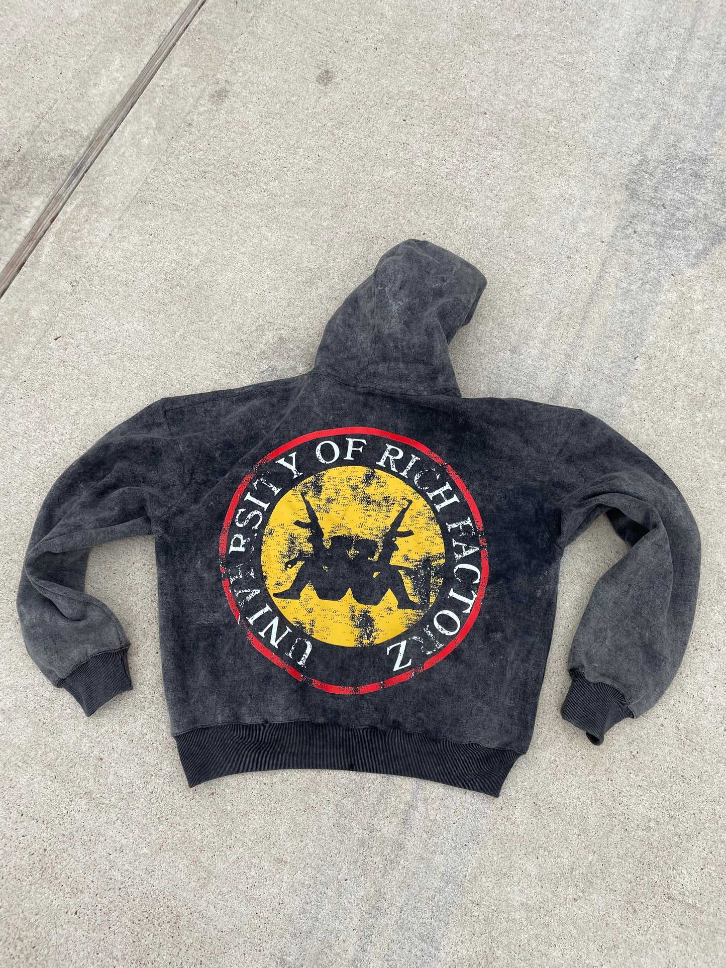 Acid Washed University Hoodie